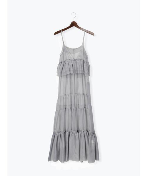 Te chichi(テチチ)の「前後2WAYレイヤードキャミワンピース(ワンピース・レディース・オフホワイト/グレー/ブラック・F)」の16枚目の写真