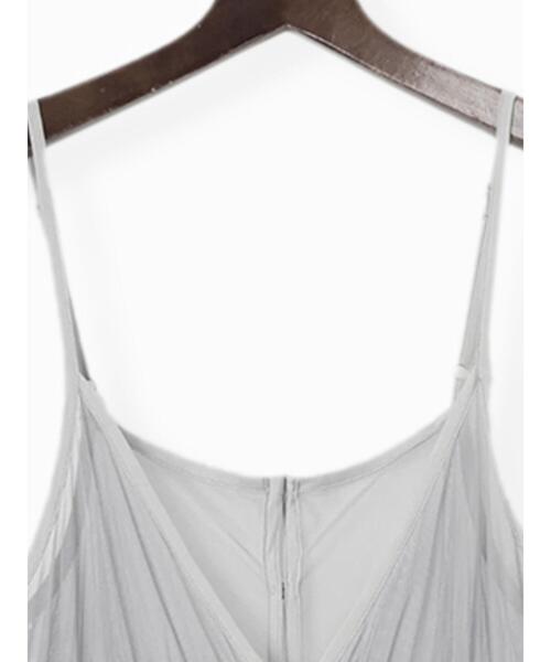 Te chichi(テチチ)の「前後2WAYレイヤードキャミワンピース(ワンピース・レディース・オフホワイト/グレー/ブラック・F)」の18枚目の写真