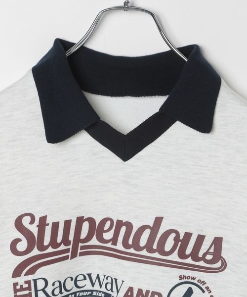 PBLIM（ページボーイリム）の「PBLIM/ライトスウェットゲームシャツ（スウェット・レディース・ネイビー/ブラウン・FREE）」の10枚目の写真