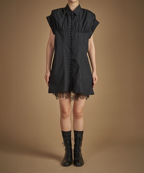 ワンピース HAENGNAE CHIKUWABU SHOULDER LACE DRESS HAENGNAE（ヘンネ）の「CHIKUWABU SHOULDER LACE MINI DRESS