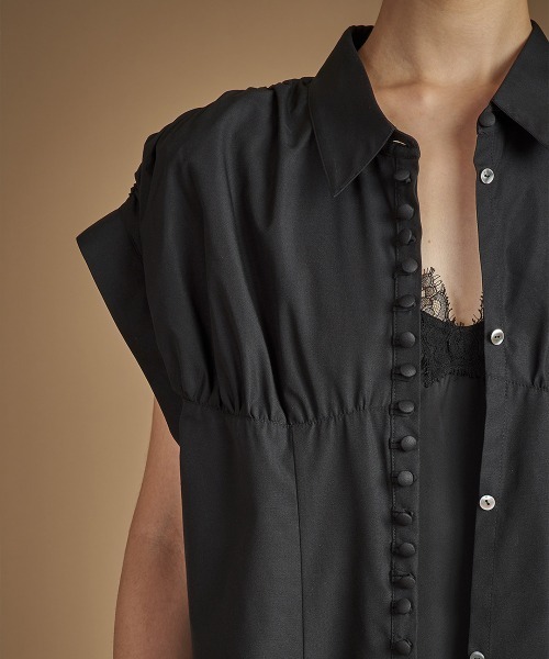 ワンピース HAENGNAE CHIKUWABU SHOULDER LACE DRESS HAENGNAE（ヘンネ）の「CHIKUWABU SHOULDER LACE MINI DRESS