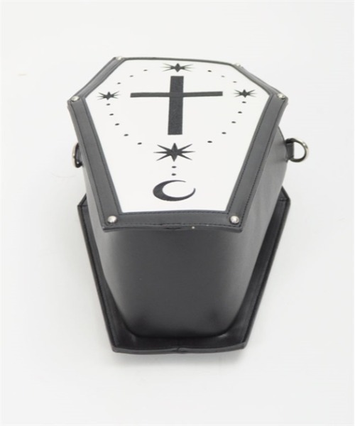 axes femme POETIQUE（アクシーズファムポエティック）の「コフィン型３ｗａｙバッグ（ショルダーバッグ・レディース・ホワイト/ブラック/ワイン・FREE）」の14枚目の写真