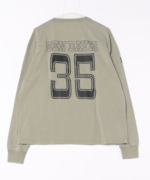 BEN DAVIS（ベンデイビス）の「《BEN DAVIS PROJECT LINE》PRINT LONG T-SHIRTS（Tシャツ/カットソー・メンズ・ホワイト/ブラック/オリーブ・MEDIUM/LARGE/X-LARGE）」の7枚目の写真