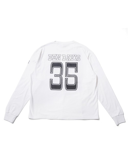 BEN DAVIS（ベンデイビス）の「《BEN DAVIS PROJECT LINE》PRINT LONG T-SHIRTS（Tシャツ/カットソー・メンズ・ホワイト/ブラック/オリーブ・MEDIUM/LARGE/X-LARGE）」の6枚目の写真