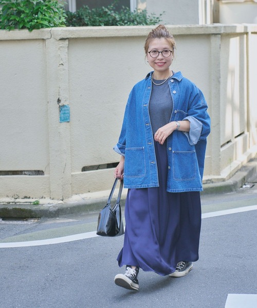 studio CLIP（スタディオクリップ）の「【CLIP BY STAFF/MINAKO企画】ボトルネックドッキングニットワンピース（ワンピース・レディース・その他1/チャコール/ブラック/カーキ・FREE）」の12枚目の写真