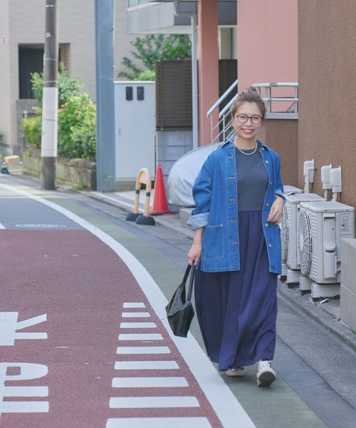 studio CLIP（スタディオクリップ）の「【CLIP BY STAFF/MINAKO企画】ボトルネックドッキングニットワンピース（ワンピース・レディース・その他1/チャコール/ブラック/カーキ・FREE）」の16枚目の写真