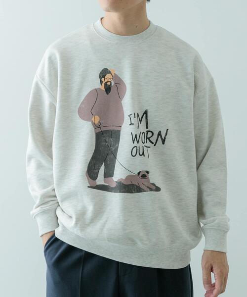 ITEMS URBANRESEARCH（アイテムズ アーバンリサーチ）の「クルーネックスエット sampo（スウェット・メンズ・ブラック/グレー/オートミール・MEDIUM/LARGE）」の3枚目の写真