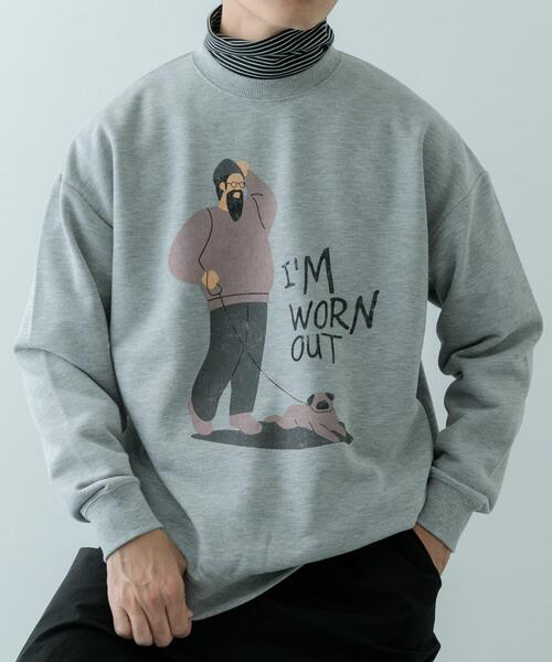 ITEMS URBANRESEARCH（アイテムズ アーバンリサーチ）の「クルーネックスエット sampo（スウェット・メンズ・ブラック/グレー/オートミール・MEDIUM/LARGE）」の2枚目の写真