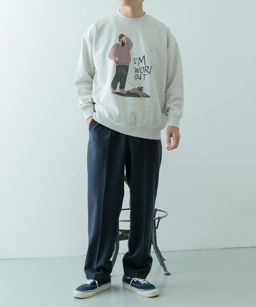 ITEMS URBANRESEARCH（アイテムズ アーバンリサーチ）の「クルーネックスエット sampo（スウェット・メンズ・ブラック/グレー/オートミール・MEDIUM/LARGE）」の18枚目の写真