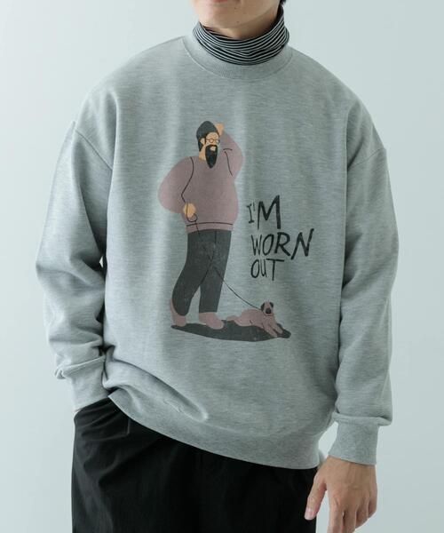 ITEMS URBANRESEARCH（アイテムズ アーバンリサーチ）の「クルーネックスエット sampo（スウェット・メンズ・ブラック/グレー/オートミール・MEDIUM/LARGE）」の9枚目の写真