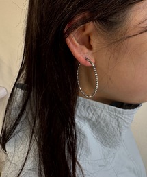 Rechic | ストーンフープピアス(ピアス（両耳用）)