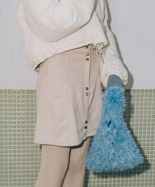 SMELLY(スメリー)の「シャギーボリュームバッグ(ハンドバッグ・レディース・ブルー/グレー/ミント・-)」の4枚目の写真