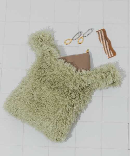 SMELLY（スメリー）の「シャギーボリュームバッグ（ハンドバッグ・レディース・ブルー/グレー/ミント・-）」の22枚目の写真