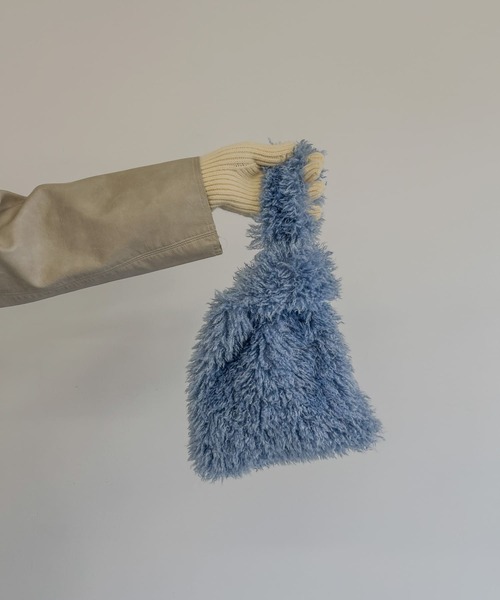 SMELLY（スメリー）の「シャギーボリュームバッグ（ハンドバッグ・レディース・ブルー/グレー/ミント・-）」の16枚目の写真