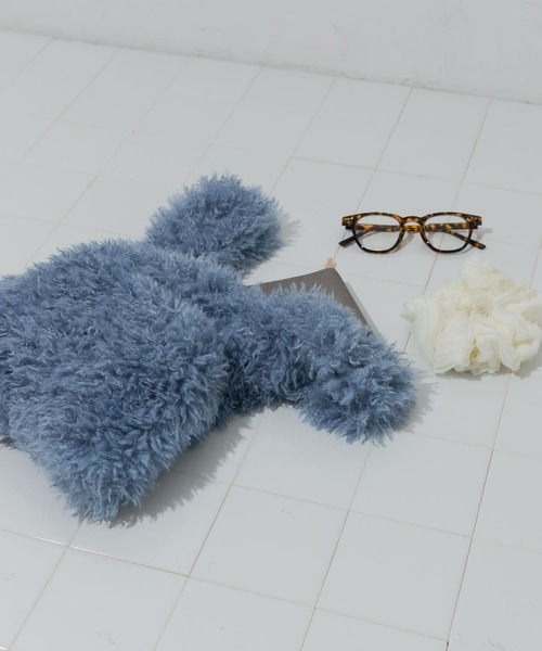 SMELLY（スメリー）の「シャギーボリュームバッグ（ハンドバッグ・レディース・ブルー/グレー/ミント・-）」の21枚目の写真