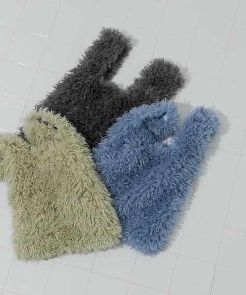 SMELLY（スメリー）の「シャギーボリュームバッグ（ハンドバッグ・レディース・ブルー/グレー/ミント・-）」の11枚目の写真
