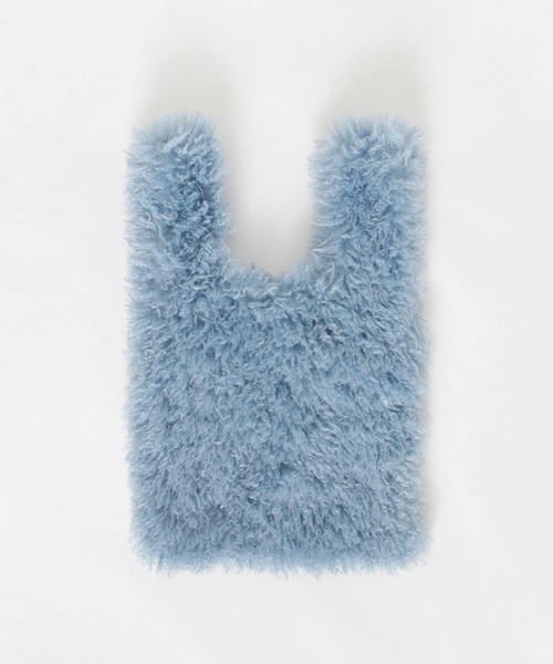 SMELLY（スメリー）の「シャギーボリュームバッグ（ハンドバッグ・レディース・ブルー/グレー/ミント・-）」の15枚目の写真