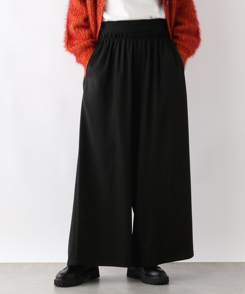 LEPSIM(レプシィム)の「ウエストリブギャザーワイドパンツ 151791(その他パンツ・レディース・ブラウン/ブラック・FREE)」の2枚目の写真