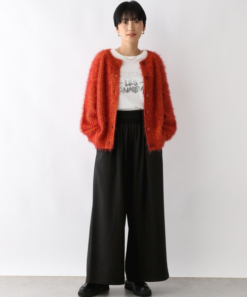 LEPSIM(レプシィム)の「ウエストリブギャザーワイドパンツ 151791(その他パンツ・レディース・ブラウン/ブラック・FREE)」の4枚目の写真