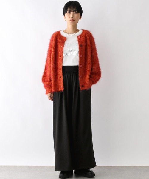 LEPSIM(レプシィム)の「ウエストリブギャザーワイドパンツ 151791(その他パンツ・レディース・ブラウン/ブラック・FREE)」の5枚目の写真