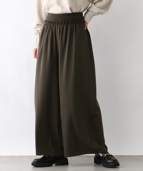 LEPSIM(レプシィム)の「ウエストリブギャザーワイドパンツ 151791(その他パンツ・レディース・ブラウン/ブラック・FREE)」の7枚目の写真