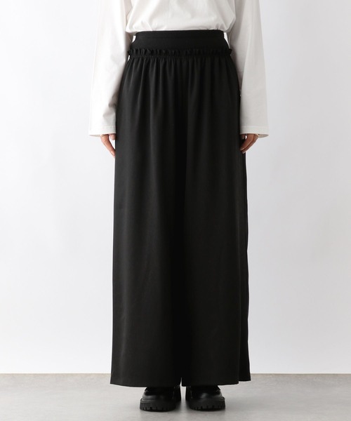 LEPSIM(レプシィム)の「ウエストリブギャザーワイドパンツ 151791(その他パンツ・レディース・ブラウン/ブラック・FREE)」の10枚目の写真