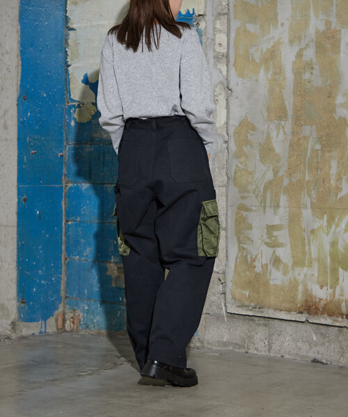 CIAOPANIC（チャオパニック）の「【mi-ry by CIAOPANIC】ダブルニーカーゴパンツ（その他パンツ・レディース・ブラック/オリーブ・MEDIUM/LARGE）」の11枚目の写真