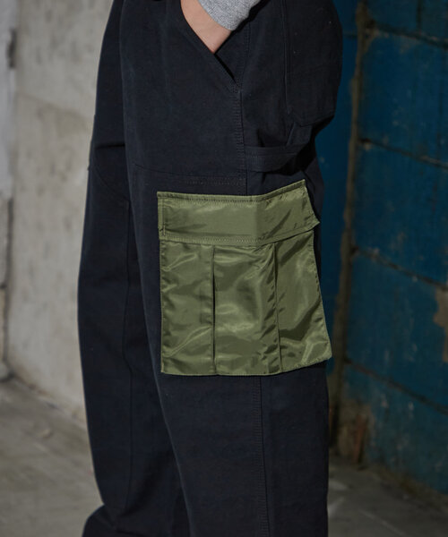 CIAOPANIC（チャオパニック）の「【mi-ry by CIAOPANIC】ダブルニーカーゴパンツ（その他パンツ・レディース・ブラック/オリーブ・MEDIUM/LARGE）」の12枚目の写真