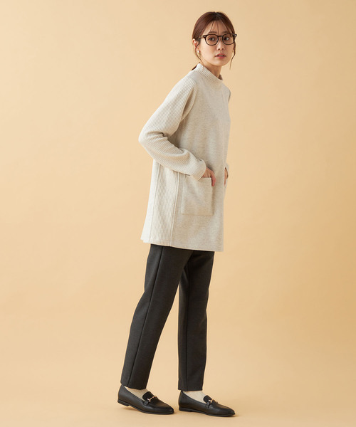DECOY SINCE 1981(デコイシンスイチキュウハチイチ)の「ウーレット切替ハイネックチュニックプルオーバー(Tシャツ/カットソー・レディース・グレー/モカ/ネイビー・M/L/LL)」の19枚目の写真