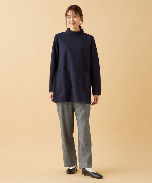 DECOY SINCE 1981(デコイシンスイチキュウハチイチ)の「ウーレット切替ハイネックチュニックプルオーバー(Tシャツ/カットソー・レディース・グレー/モカ/ネイビー・M/L/LL)」の21枚目の写真