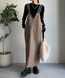 【WEB限定】ハーフジップメルトンジャンスカ