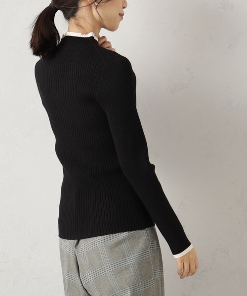 FOUND GOOD（ファウンドグッド）の「COZYハイショクネックニット（ニット/セーター・レディース・オレンジ系5/ブルー系5/イエロー系5/ブラウン系3/アイボリー/ブラック・L/S/M）」の8枚目の写真