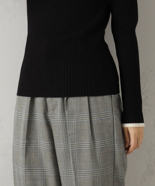 FOUND GOOD（ファウンドグッド）の「COZYハイショクネックニット（ニット/セーター・レディース・オレンジ系5/ブルー系5/イエロー系5/ブラウン系3/アイボリー/ブラック・L/S/M）」の10枚目の写真