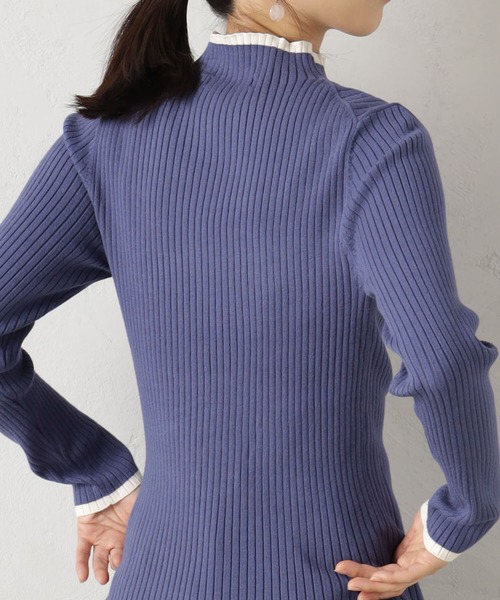 FOUND GOOD（ファウンドグッド）の「COZYハイショクネックニット（ニット/セーター・レディース・オレンジ系5/ブルー系5/イエロー系5/ブラウン系3/アイボリー/ブラック・L/S/M）」の20枚目の写真