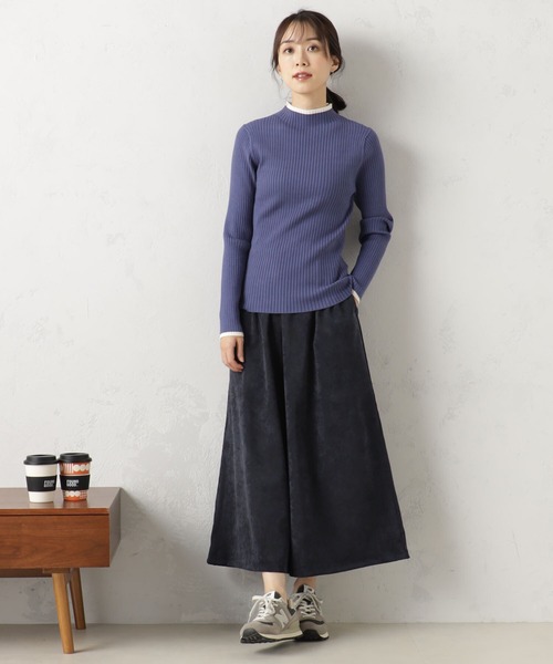 FOUND GOOD（ファウンドグッド）の「COZYハイショクネックニット（ニット/セーター・レディース・オレンジ系5/ブルー系5/イエロー系5/ブラウン系3/アイボリー/ブラック・L/S/M）」の22枚目の写真