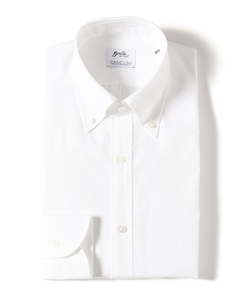 BRILLA per il gusto（ブリッラペルイルグースト）の「コットン ボタンダウンシャツ（シャツ/ブラウス・メンズ・ホワイト・17/16/14.5/15.5/15 /15.75/16.5）」の2枚目の写真