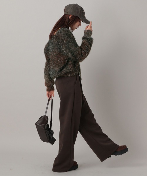 FOREVER 21（フォーエバー トゥエンティーワン）の「【2024FW】微起毛タックダブルスラックス（スラックス・レディース・チャコールグレー/ブラウン・SMALL/MEDIUM）」の9枚目の写真