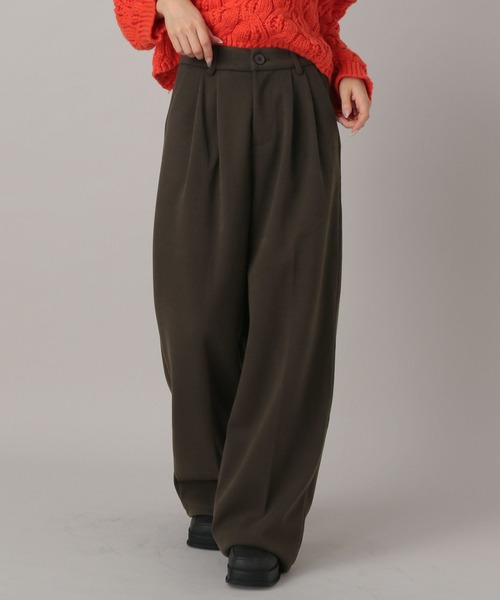 FOREVER 21（フォーエバー トゥエンティーワン）の「【2024FW】微起毛タックダブルスラックス（スラックス・レディース・チャコールグレー/ブラウン・SMALL/MEDIUM）」の13枚目の写真