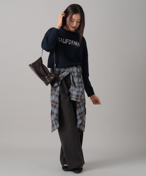 FOREVER 21（フォーエバー トゥエンティーワン）の「【2024FW】微起毛タックダブルスラックス（スラックス・レディース・チャコールグレー/ブラウン・SMALL/MEDIUM）」の4枚目の写真