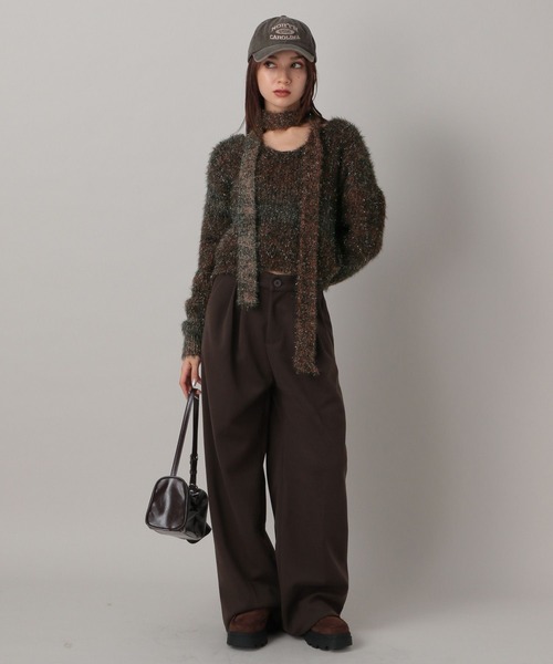 FOREVER 21（フォーエバー トゥエンティーワン）の「【2024FW】微起毛タックダブルスラックス（スラックス・レディース・チャコールグレー/ブラウン・SMALL/MEDIUM）」の7枚目の写真