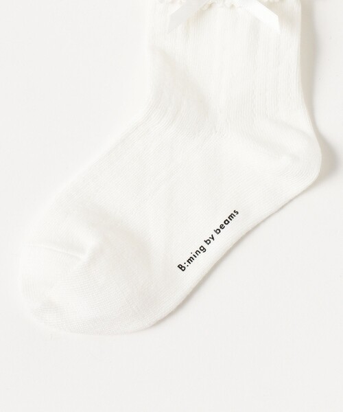B:MING by BEAMS（ビーミングバイビームス）の「【セレモニー・フォーマル】レース ソックス（16～21cm）（ソックス/靴下・キッズ・ネイビー/ホワイト・M(16-18㎝)/L(19-21㎝)）」の7枚目の写真