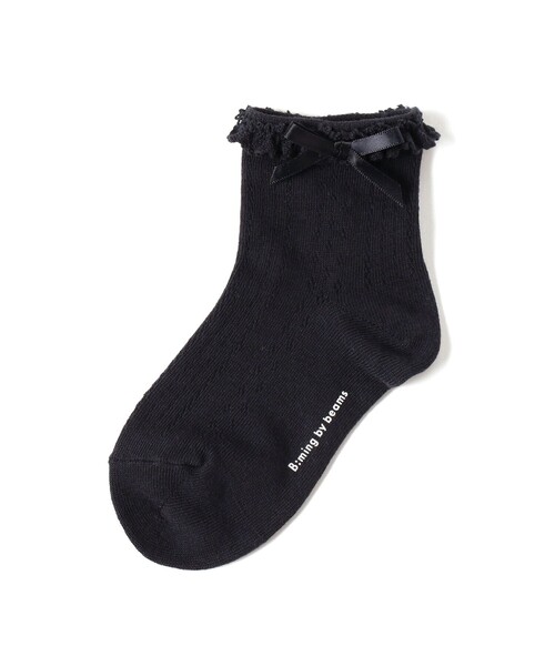B:MING by BEAMS（ビーミングバイビームス）の「【セレモニー・フォーマル】レース ソックス（16～21cm）（ソックス/靴下・キッズ・ネイビー/ホワイト・M(16-18㎝)/L(19-21㎝)）」の8枚目の写真