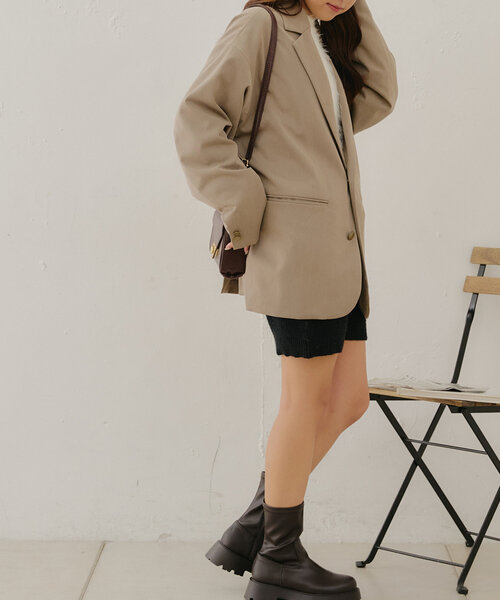 continuer de NICE CLAUP(コンティニューデナイスクラップ)の「【@may_81o企画】ニットショートパンツ(その他パンツ・レディース・ブラウン/ブラック・FREE)」の6枚目の写真