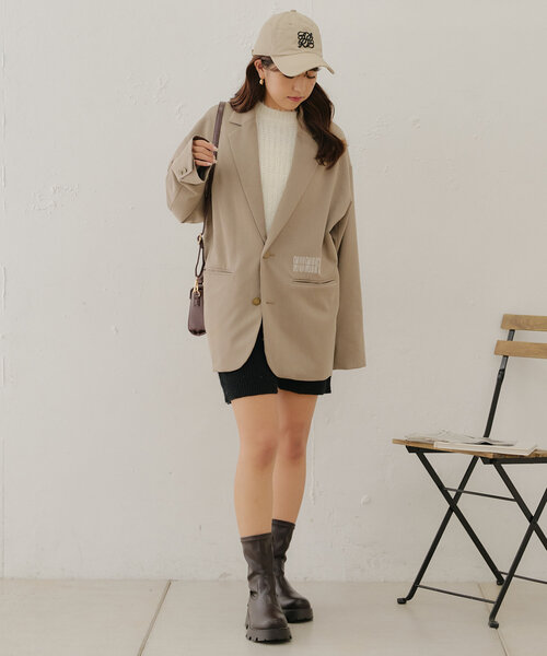 continuer de NICE CLAUP(コンティニューデナイスクラップ)の「【@may_81o企画】ニットショートパンツ(その他パンツ・レディース・ブラウン/ブラック・FREE)」の10枚目の写真