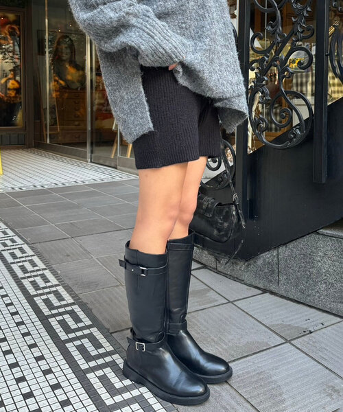 continuer de NICE CLAUP(コンティニューデナイスクラップ)の「【@may_81o企画】ニットショートパンツ(その他パンツ・レディース・ブラウン/ブラック・FREE)」の11枚目の写真