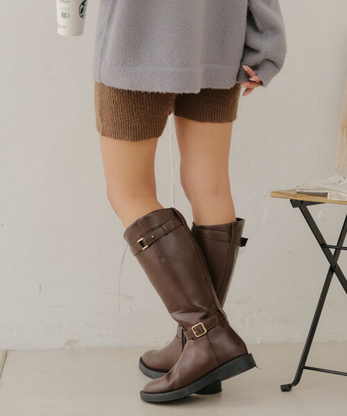 continuer de NICE CLAUP(コンティニューデナイスクラップ)の「【@may_81o企画】ニットショートパンツ(その他パンツ・レディース・ブラウン/ブラック・FREE)」の19枚目の写真