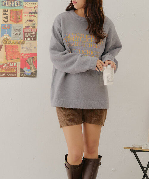 continuer de NICE CLAUP(コンティニューデナイスクラップ)の「【@may_81o企画】ニットショートパンツ(その他パンツ・レディース・ブラウン/ブラック・FREE)」の21枚目の写真