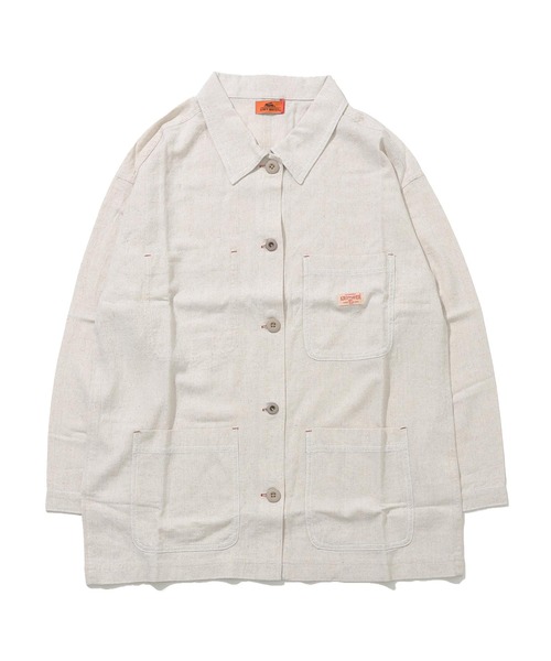 KRIFF MAYER Lady's Collection(クリフメイヤーレディースコレクション)の「カバーオールシャツJK(カバーオール・レディース・ブラウン/カラフル/ブルーグリーン/ナチュラル/ネイビー・LARGE/MEDIUM)」の21枚目の写真