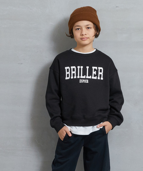 coca(coca)(コカ)の「キッズ 裏起毛ロゴプリントスウェット(スウェット・キッズ・ブラック/グリーン・140/150/130/120)」の4枚目の写真