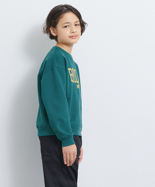 coca(coca)(コカ)の「キッズ 裏起毛ロゴプリントスウェット(スウェット・キッズ・ブラック/グリーン・140/150/130/120)」の9枚目の写真
